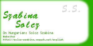 szabina solcz business card